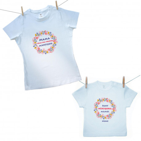 Set familie (tricou cu mânecă scurtă) Cel mai frumos Mărțișor din viața mea Set familie (tricou cu mânecă scurtă) Cel mai frumos Mărțișor din viața mea