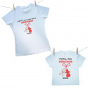 Set familie (tricou cu mânecă scurtă) Mămica și cel mai dulce Mărțișor