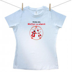 Tricou pentru femei cu mânecă scurtă Primul meu Mărțișor ca mămică