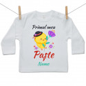 Tricou cu mânecă lungă Primul meu Paște Puișor