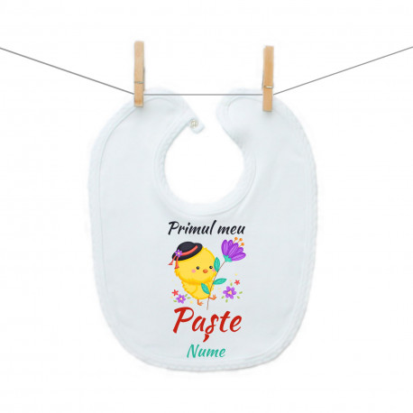 Bavetă cu capse Primul meu Paște Puișor