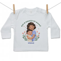 Tricou cu mânecă lungă Azi o răsfăț pe mami