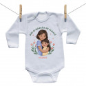 Body cu mânecă lungă Azi o răsfăț pe mami - Fetiță