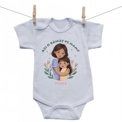 Body cu mânecă scurtă Azi o răsfăț pe mami - Fetiță