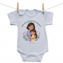 Body cu mânecă scurtă Azi o răsfăț pe mami - Fetiță