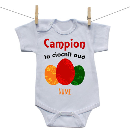 Body cu mânecă scurtă Campion la ciocnit ouă