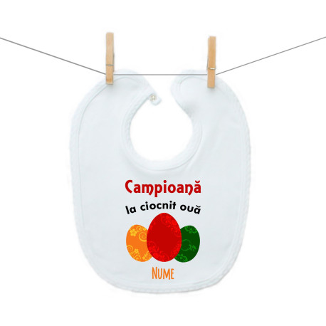 Bavetă cu capse Campioană la ciocnit ouă