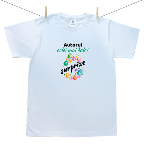 Tricou pentru bărbați cu mânecă scurtă Autorul celei mai dulci surprize