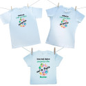 Set de familie (tricou cu mânecă scurtă) Dulcea noastră surpriză de Paște