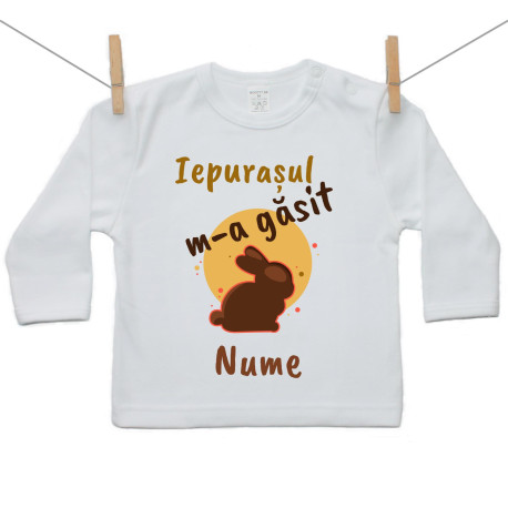 Tricou cu mânecă lungă Lepurașul m-a găsit