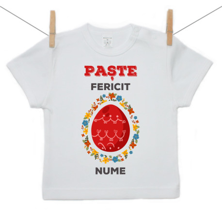 Tricou cu mânecă scurtă Paște fericit
