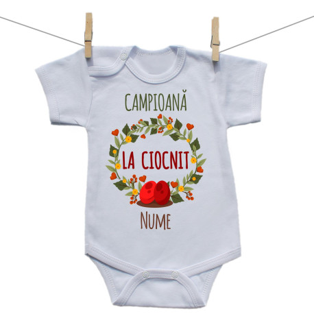 Body cu mânecă scurtă Campioană la ciocnit