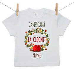 Tricou cu mânecă scurtă Campioană la ciocnit