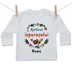 Tricou cu mânecă lungă Ajutorul iepurașului