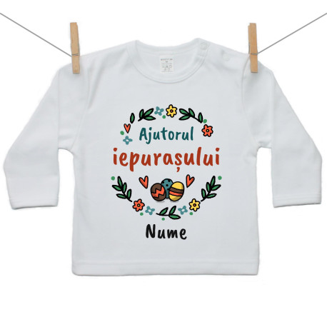 Tricou cu mânecă lungă Ajutorul iepurașului