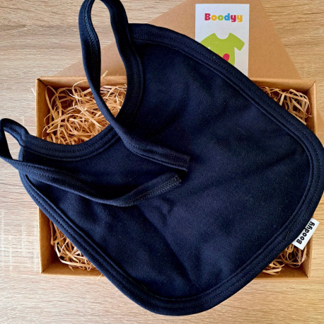 Bavețică din bumbac cu șnur, albastru închis