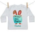 Tricou cu mânecă lungă Iepuraș cu Tăbliță Verde