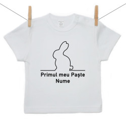 Tricou cu mânecă scurtă Iepuraș Line Art