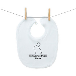 Bavetă cu capse Iepuraș Line Art