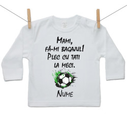 Tricou cu mânecă lungă La meci cu tati