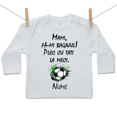 Tricou cu mânecă lungă La meci cu tati