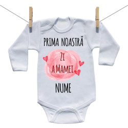 Body cu mânecă lungă Prima noastră Zi a Mamei