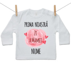 Tricou cu mânecă lungă Prima noastră Zi a Mamei