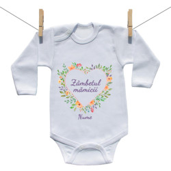 Body cu mânecă lungă Motiv de zâmbet