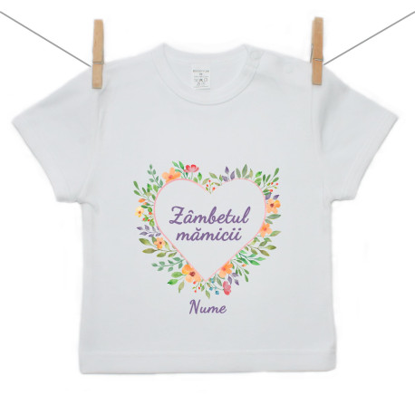 Tricou cu mânecă scurtă Motiv de zâmbet