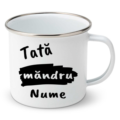 Cană emailată Tată măndru