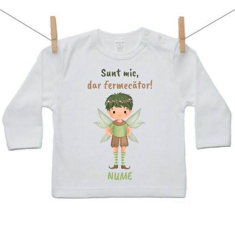 Tricou cu mânecă lungă Sunt mic, dar fermecător Tricou cu mânecă lungă Sunt mic, dar fermecător