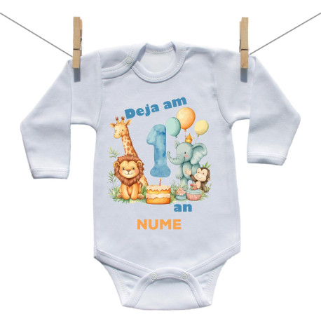 Body cu mânecă lungă Am deja 1 an Safari Body cu mânecă lungă Am deja 1 an Safari