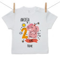 Tricou cu mânecă scurtă Am deja 2 luni cu animăluțul