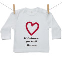 Tricou cu mânecă lungă Îl iubesc pe tati