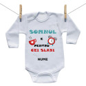 Body cu mânecă lungă Somnul e pentru cei slabi
