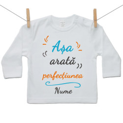 Tricou cu mânecă lungă Așa arată perfecțiunea