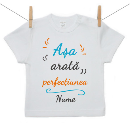 Tricou cu mânecă scurtă Așa arată perfecțiunea Tricou cu mânecă scurtă Așa arată perfecțiunea
