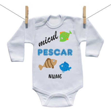 Body cu mânecă lungă Micul pescar Body cu mânecă lungă Micul pescar