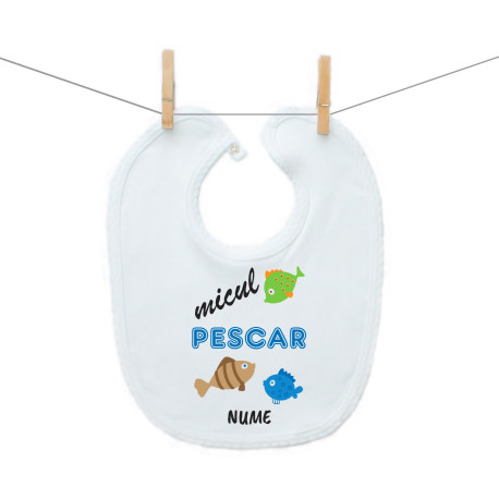 Bavetă cu capse Micul pescar Bavetă cu capse Micul pescar