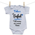 Body cu mânecă scurtă Tata e șeful