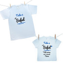 Set familie (tricou cu mânecă scurtă) Tata este șeful