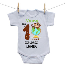 Body cu mânecă scurtă Deja 1 lună Explorez lumea