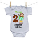 Body cu mânecă scurtă Deja 2 luni explorez lumea