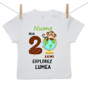 Tricou cu mânecă scurtă Deja 2 luni explorez lumea