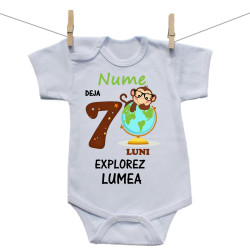 Body cu mânecă scurtă Deja 7 luni Explorez lumea