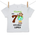 Tricou cu mânecă scurtă Deja 7 luni Explorez lumea