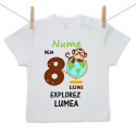 Tricou cu mânecă scurtă Deja 8 luni Explorez lumea