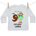 Tricou cu mânecă lungă Deja 9 luni Explorez lumea