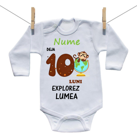 Body cu mânecă lungă Deja 10 luni Explorez lumea Body cu mânecă lungă Deja 10 luni Explorez lumea
