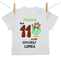 Tricou cu mânecă scurtă Deja 11 luni Explorez lumea